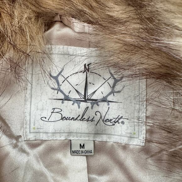 Sundance Boundless North Sherpa faux fur zip up jacket size M - Picture 3 of 10